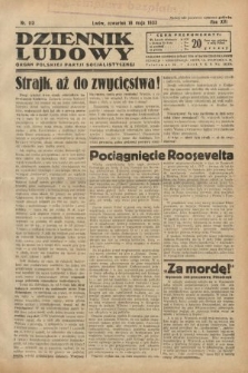 Dziennik Ludowy : organ Polskiej Partji Socjalistycznej. 1933, nr 113