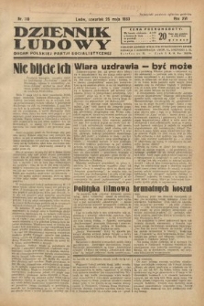 Dziennik Ludowy : organ Polskiej Partji Socjalistycznej. 1933, nr 119