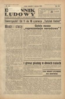 Dziennik Ludowy : organ Polskiej Partji Socjalistycznej. 1933, nr 124