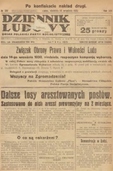 Dziennik Ludowy : organ Polskiej Partji Socjalistycznej. 1930, nr 210