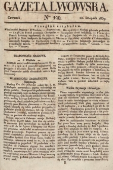 Gazeta Lwowska. 1839, nr 140