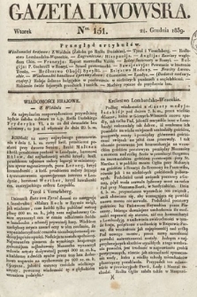 Gazeta Lwowska. 1839, nr 151