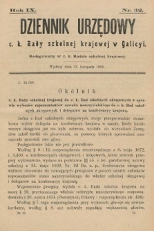 Dziennik Urzędowy c. k. Rady szkolnej krajowej w Galicyi. 1905, nr 32