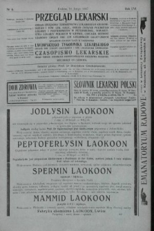 Przegląd Lekarski oraz Czasopismo Lekarskie. 1917, nr 6