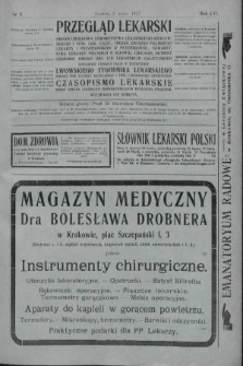 Przegląd Lekarski oraz Czasopismo Lekarskie. 1917, nr 9