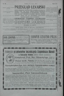 Przegląd Lekarski oraz Czasopismo Lekarskie. 1917, nr 10