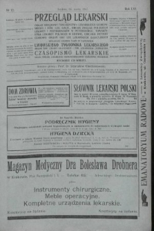 Przegląd Lekarski oraz Czasopismo Lekarskie. 1917, nr 12