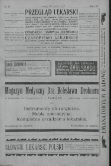 Przegląd Lekarski oraz Czasopismo Lekarskie. 1917, nr 15