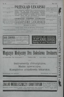 Przegląd Lekarski oraz Czasopismo Lekarskie. 1917, nr 17