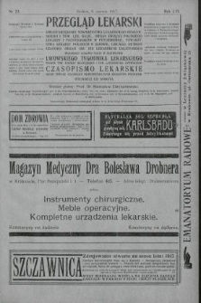 Przegląd Lekarski oraz Czasopismo Lekarskie. 1917, nr 23