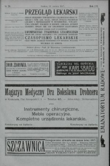 Przegląd Lekarski oraz Czasopismo Lekarskie. 1917, nr 24