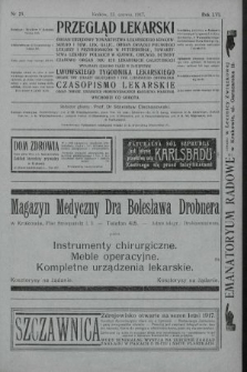 Przegląd Lekarski oraz Czasopismo Lekarskie. 1917, nr 25