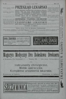 Przegląd Lekarski oraz Czasopismo Lekarskie. 1917, nr 27