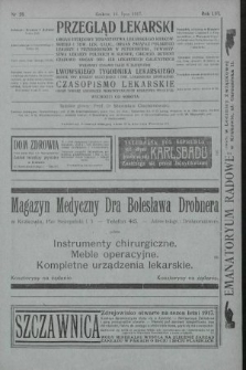 Przegląd Lekarski oraz Czasopismo Lekarskie. 1917, nr 28