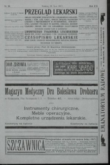 Przegląd Lekarski oraz Czasopismo Lekarskie. 1917, nr 30