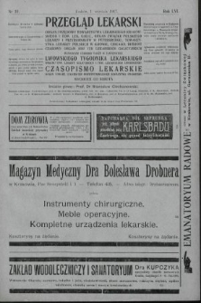 Przegląd Lekarski oraz Czasopismo Lekarskie. 1917, nr 35