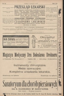 Przegląd Lekarski oraz Czasopismo Lekarskie. 1917, nr 44