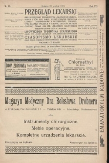 Przegląd Lekarski oraz Czasopismo Lekarskie. 1917, nr 52