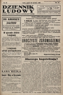 Dziennik Ludowy : organ Polskiej Partij Socjalistycznej. 1932, nr 97