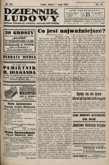 Dziennik Ludowy : organ Polskiej Partij Socjalistycznej. 1932, nr 102