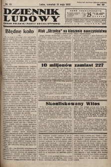 Dziennik Ludowy : organ Polskiej Partij Socjalistycznej. 1932, nr 111