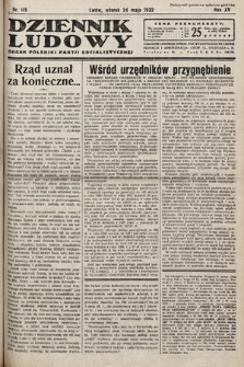 Dziennik Ludowy : organ Polskiej Partij Socjalistycznej. 1932, nr 115