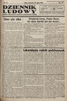 Dziennik Ludowy : organ Polskiej Partij Socjalistycznej. 1932, nr 117