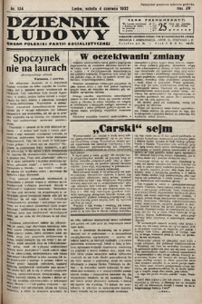 Dziennik Ludowy : organ Polskiej Partij Socjalistycznej. 1932, nr 124