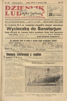 Dziennik Ludowy : organ Polskiej Partji Socjalistycznej. 1929, nr 210