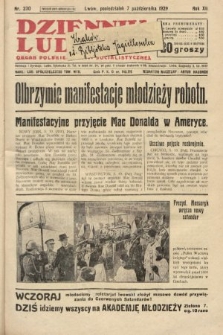 Dziennik Ludowy : organ Polskiej Partji Socjalistycznej. 1929, nr 230