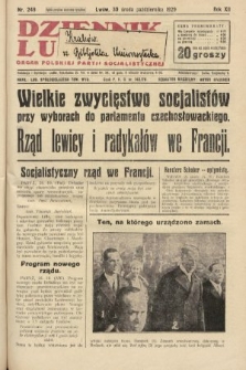 Dziennik Ludowy : organ Polskiej Partji Socjalistycznej. 1929, nr 249