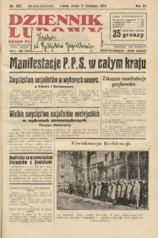 Dziennik Ludowy : organ Polskiej Partji Socjalistycznej. 1929, nr 262