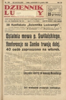 Dziennik Ludowy : organ Polskiej Partji Socjalistycznej. 1929, nr 292