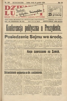 Dziennik Ludowy : organ Polskiej Partji Socjalistycznej. 1929, nr 293