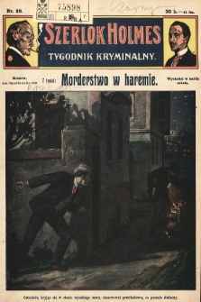 Szerlok Holmes : tygodnik kryminalny. 1909, nr 20