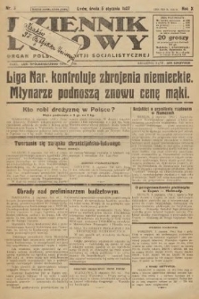 Dziennik Ludowy : organ Polskiej Partji Socjalistycznej. 1927, nr 3