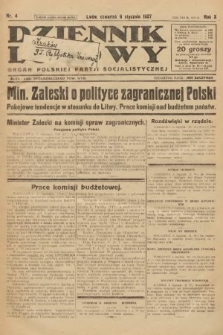 Dziennik Ludowy : organ Polskiej Partji Socjalistycznej. 1927, nr 4