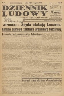 Dziennik Ludowy : organ Polskiej Partji Socjalistycznej. 1927, nr 5