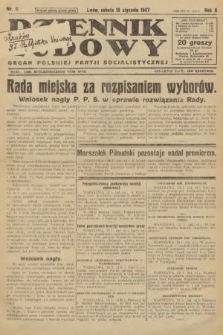 Dziennik Ludowy : organ Polskiej Partji Socjalistycznej. 1927, nr 11