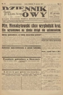 Dziennik Ludowy : organ Polskiej Partji Socjalistycznej. 1927, nr 12