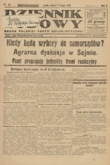 Dziennik Ludowy : organ Polskiej Partji Socjalistycznej. 1927, nr 33