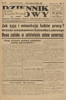 Dziennik Ludowy : organ Polskiej Partji Socjalistycznej. 1927, nr 39