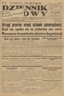 Dziennik Ludowy : organ Polskiej Partji Socjalistycznej. 1927, nr 40