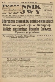 Dziennik Ludowy : organ Polskiej Partji Socjalistycznej. 1927, nr 44