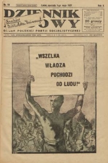 Dziennik Ludowy : organ Polskiej Partji Socjalistycznej. 1927, nr 99