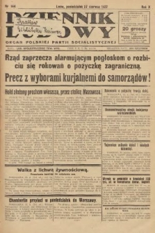 Dziennik Ludowy : organ Polskiej Partji Socjalistycznej. 1927, nr 144