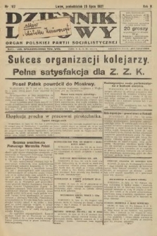 Dziennik Ludowy : organ Polskiej Partji Socjalistycznej. 1927, nr 167