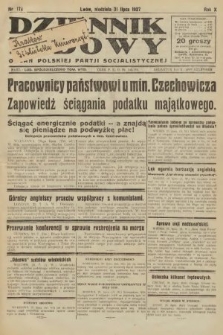 Dziennik Ludowy : organ Polskiej Partji Socjalistycznej. 1927, nr 172