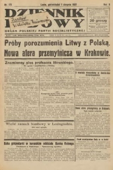 Dziennik Ludowy : organ Polskiej Partji Socjalistycznej. 1927, nr 173