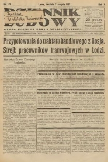 Dziennik Ludowy : organ Polskiej Partji Socjalistycznej. 1927, nr 178